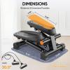imageAPEXUP Steppers for Exercise at Home Stair Stepper with Resistance Bands and Mat 330LBS Loading Capacity Mini Stepper with LCD Monitor for Full Body Workout Cardio