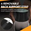 imageAPEXUP Sweat Waist Trainer for Women and Men Neoprene Waist Trimmer Belt Slimming Sweat Band with Removable Lumbar Support Bar for Workouts Black L