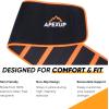 imageAPEXUP Sweat Waist Trainer for Women and Men Neoprene Waist Trimmer Belt Slimming Sweat Band with Removable Lumbar SupportOrange