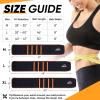 imageAPEXUP Sweat Waist Trainer for Women and Men Neoprene Waist Trimmer Belt Slimming Sweat Band with Removable Lumbar SupportOrange