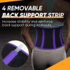 imageAPEXUP Sweat Waist Trainer for Women and Men Neoprene Waist Trimmer Belt Slimming Sweat Band with Removable Lumbar SupportPurple