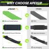 imageAPEXUP Weight Lifting Straps for Weightlifting Lifting Wrist Straps Gym Deadlift Strap Anti Slip Silicone Weightlifting Strap Men Women Powerlifting Strength TrainingGreen