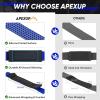 imageAPEXUP Weight Lifting Straps for Weightlifting Lifting Wrist Straps Gym Deadlift Strap Anti Slip Silicone Weightlifting Strap Men Women Powerlifting Strength TrainingBlue