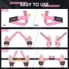 imageAPEXUP Weight Lifting Straps for Weightlifting Lifting Wrist Straps Gym Deadlift Strap Anti Slip Silicone Weightlifting Strap Men Women Powerlifting Strength TrainingPink