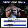 imageAPEXUP Weight Lifting Straps for Weightlifting Lifting Wrist Straps Gym Deadlift Strap Anti Slip Silicone Weightlifting Strap Men Women Powerlifting Strength TrainingBlue