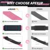 imageAPEXUP Weight Lifting Straps for Weightlifting Lifting Wrist Straps Gym Deadlift Strap Anti Slip Silicone Weightlifting Strap Men Women Powerlifting Strength TrainingPink