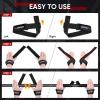 imageAPEXUP Weight Lifting Straps for Weightlifting Lifting Wrist Straps Gym Deadlift Strap Anti Slip Silicone Weightlifting Strap Men Women Powerlifting Strength TrainingBlack