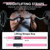 imageAPEXUP Weight Lifting Straps for Weightlifting Lifting Wrist Straps Gym Deadlift Strap Anti Slip Silicone Weightlifting Strap Men Women Powerlifting Strength TrainingPink