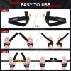 imageAPEXUP Weight Lifting Straps for Weightlifting Lifting Wrist Straps Gym Deadlift Strap Anti Slip Silicone Weightlifting Strap Men Women Powerlifting Strength TrainingBlack