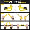 imageAPEXUP Weight Lifting Straps for Weightlifting Lifting Wrist Straps Gym Deadlift Strap Anti Slip Silicone Weightlifting Strap Men Women Powerlifting Strength TrainingYellow