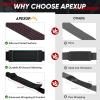 imageAPEXUP Weight Lifting Straps for Weightlifting Lifting Wrist Straps Gym Deadlift Strap Anti Slip Silicone Weightlifting Strap Men Women Powerlifting Strength TrainingBlack