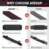 imageAPEXUP Weight Lifting Straps for Weightlifting Lifting Wrist Straps Gym Deadlift Strap Anti Slip Silicone Weightlifting Strap Men Women Powerlifting Strength TrainingBlack