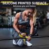 imageAPEXUP Weight Lifting Straps for Weightlifting Lifting Wrist Straps Gym Deadlift Strap Anti Slip Silicone Weightlifting Strap Men Women Powerlifting Strength TrainingYellow
