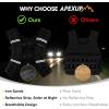 imageAPEXUP Weighted Vest Men Women Weight Vest for Women Workout Equipment for Strength Training RunningBlack
