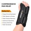 imageAPEXUP Wrist Brace for Carpal Tunnel Night Pain Relief Hand Brace with Adjustable Wrist Wraps and Splint for Men and Women Ideal for Tendonitis Arthritis and Sprains M LeftRight Hand