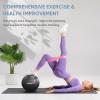 imageAPEXUP Yoga ampamp Pilates Ball  Anti Slip Heavy Duty Gym Ball for Fitness Balance ampamp Core WorkoutBlack