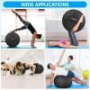 imageAPEXUP Yoga ampamp Pilates Ball  Anti Slip Heavy Duty Gym Ball for Fitness Balance ampamp Core WorkoutBlack