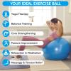 imageAPEXUP Yoga ampamp Pilates Ball  Anti Slip Heavy Duty Gym Ball for Fitness Balance ampamp Core WorkoutBlue