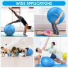 imageAPEXUP Yoga ampamp Pilates Ball  Anti Slip Heavy Duty Gym Ball for Fitness Balance ampamp Core WorkoutBlue