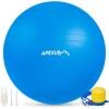 imageAPEXUP Yoga ampamp Pilates Ball  Anti Slip Heavy Duty Gym Ball for Fitness Balance ampamp Core WorkoutBlue