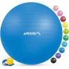 imageAPEXUP Yoga ampamp Pilates Ball  Anti Slip Heavy Duty Gym Ball for Fitness Balance ampamp Core WorkoutBlue