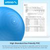 imageAPEXUP Yoga ampamp Pilates Ball  Anti Slip Heavy Duty Gym Ball for Fitness Balance ampamp Core WorkoutBlue