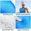 imageAPEXUP Yoga ampamp Pilates Ball  Anti Slip Heavy Duty Gym Ball for Fitness Balance ampamp Core WorkoutBlue