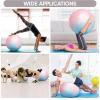 imageAPEXUP Yoga ampamp Pilates Ball  Anti Slip Heavy Duty Gym Ball for Fitness Balance ampamp Core WorkoutBlue Pink