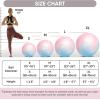 imageAPEXUP Yoga ampamp Pilates Ball  Anti Slip Heavy Duty Gym Ball for Fitness Balance ampamp Core WorkoutBlue Pink