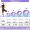 imageAPEXUP Yoga ampamp Pilates Ball  Anti Slip Heavy Duty Gym Ball for Fitness Balance ampamp Core WorkoutBlue Purple