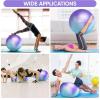 imageAPEXUP Yoga ampamp Pilates Ball  Anti Slip Heavy Duty Gym Ball for Fitness Balance ampamp Core WorkoutBlue Purple