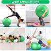 imageAPEXUP Yoga ampamp Pilates Ball  Anti Slip Heavy Duty Gym Ball for Fitness Balance ampamp Core WorkoutDark Green