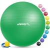 imageAPEXUP Yoga ampamp Pilates Ball  Anti Slip Heavy Duty Gym Ball for Fitness Balance ampamp Core WorkoutDark Green