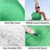 imageAPEXUP Yoga ampamp Pilates Ball  Anti Slip Heavy Duty Gym Ball for Fitness Balance ampamp Core WorkoutDark Green