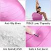 imageAPEXUP Yoga ampamp Pilates Ball  Anti Slip Heavy Duty Gym Ball for Fitness Balance ampamp Core WorkoutFuschia