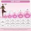 imageAPEXUP Yoga ampamp Pilates Ball  Anti Slip Heavy Duty Gym Ball for Fitness Balance ampamp Core WorkoutFuschia