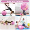 imageAPEXUP Yoga ampamp Pilates Ball  Anti Slip Heavy Duty Gym Ball for Fitness Balance ampamp Core WorkoutFuschia