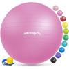 imageAPEXUP Yoga ampamp Pilates Ball  Anti Slip Heavy Duty Gym Ball for Fitness Balance ampamp Core WorkoutFuschia