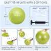 imageAPEXUP Yoga ampamp Pilates Ball  Anti Slip Heavy Duty Gym Ball for Fitness Balance ampamp Core WorkoutGreen