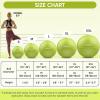 imageAPEXUP Yoga ampamp Pilates Ball  Anti Slip Heavy Duty Gym Ball for Fitness Balance ampamp Core WorkoutGreen
