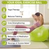 imageAPEXUP Yoga ampamp Pilates Ball  Anti Slip Heavy Duty Gym Ball for Fitness Balance ampamp Core WorkoutGreen