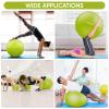 imageAPEXUP Yoga ampamp Pilates Ball  Anti Slip Heavy Duty Gym Ball for Fitness Balance ampamp Core WorkoutGreen