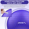 imageAPEXUP Yoga ampamp Pilates Ball  Anti Slip Heavy Duty Gym Ball for Fitness Balance ampamp Core WorkoutIndigo