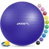 imageAPEXUP Yoga ampamp Pilates Ball  Anti Slip Heavy Duty Gym Ball for Fitness Balance ampamp Core WorkoutIndigo