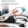 imageAPEXUP Yoga ampamp Pilates Ball  Anti Slip Heavy Duty Gym Ball for Fitness Balance ampamp Core WorkoutLight Blue