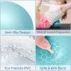 imageAPEXUP Yoga ampamp Pilates Ball  Anti Slip Heavy Duty Gym Ball for Fitness Balance ampamp Core WorkoutLight Blue
