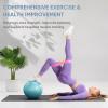 imageAPEXUP Yoga ampamp Pilates Ball  Anti Slip Heavy Duty Gym Ball for Fitness Balance ampamp Core WorkoutLight Blue