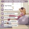 imageAPEXUP Yoga ampamp Pilates Ball  Anti Slip Heavy Duty Gym Ball for Fitness Balance ampamp Core WorkoutMauve