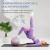 imageAPEXUP Yoga ampamp Pilates Ball  Anti Slip Heavy Duty Gym Ball for Fitness Balance ampamp Core WorkoutMauve