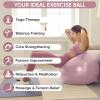 imageAPEXUP Yoga ampamp Pilates Ball  Anti Slip Heavy Duty Gym Ball for Fitness Balance ampamp Core WorkoutPink